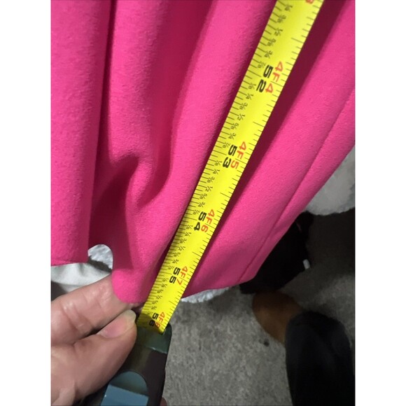 Calvin Klein wide leg ruffled jumpsuit romper Sz 12 pink cottage core feminine - Picture 12 of 13